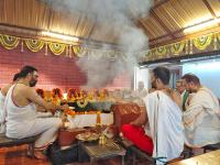 Sharadiya Navaratri 2020 Day 7 (23.10.2020) - Karla - Samuhik Durga Homa on behalf of 8 Yajamana-s